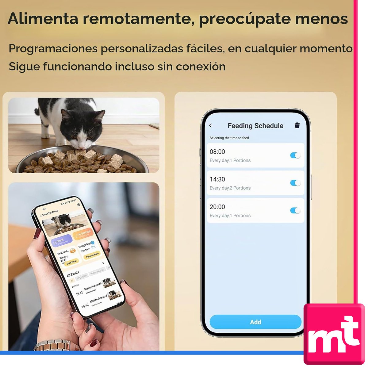 Comedero Inteligente para Gatos y Perros 6,5L con Cámara WiFi - Image 5