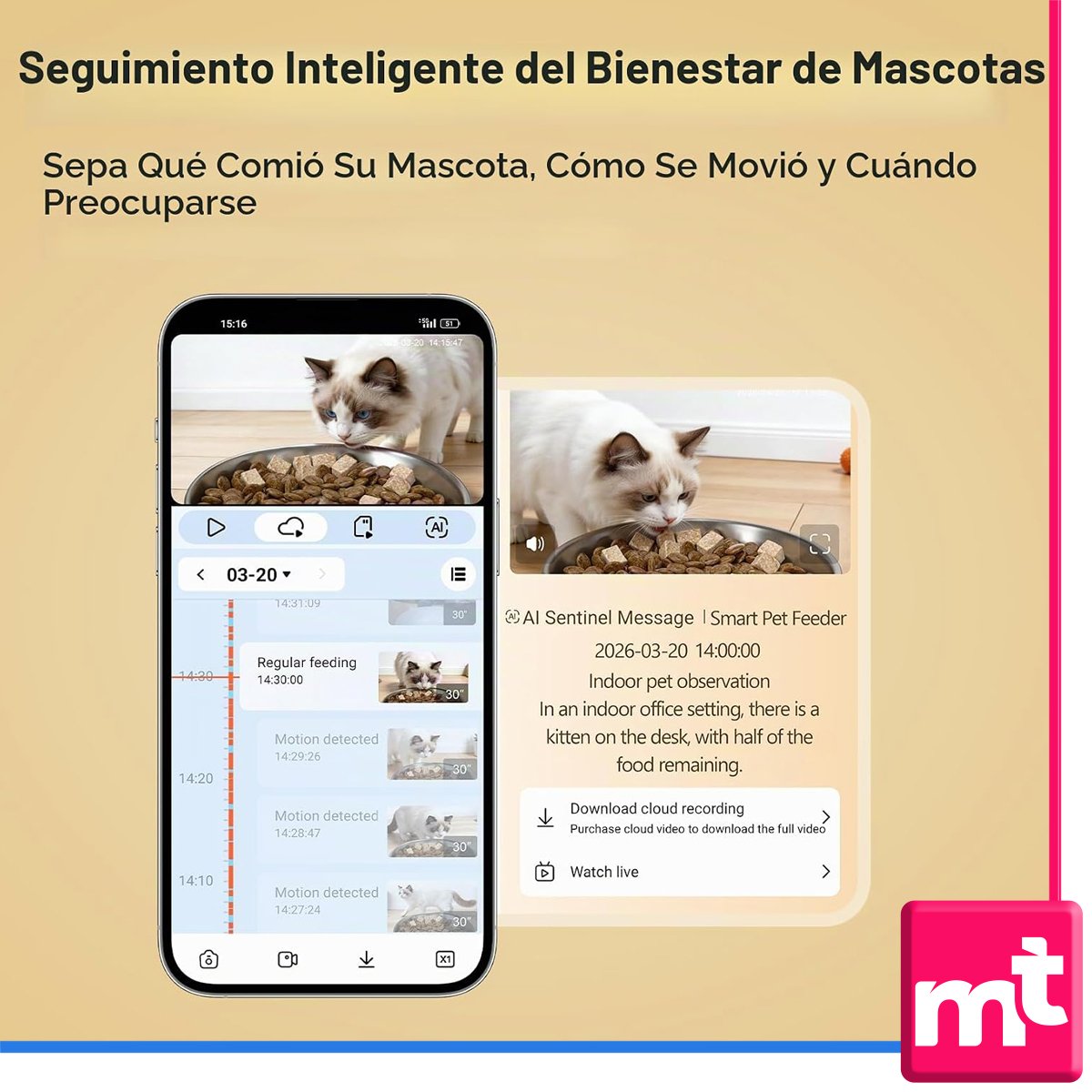 Comedero Inteligente para Gatos y Perros 6,5L con Cámara WiFi - Image 2